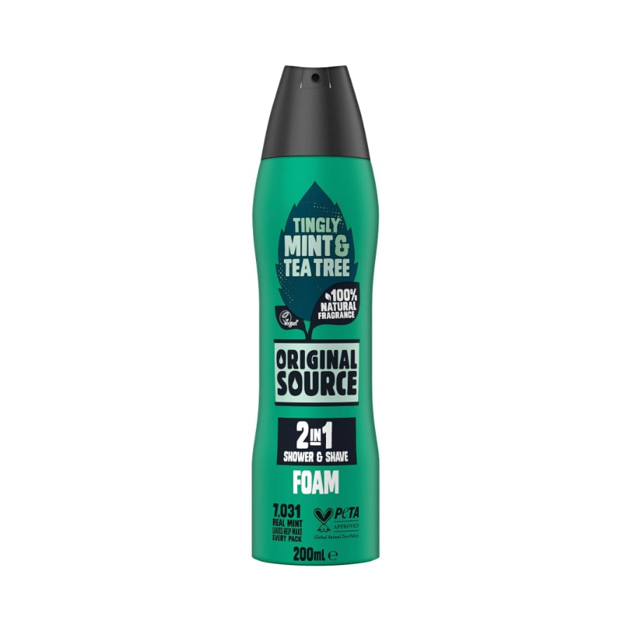 Mint & Tea Tree 2 in 1 Shower and Shave Foam
