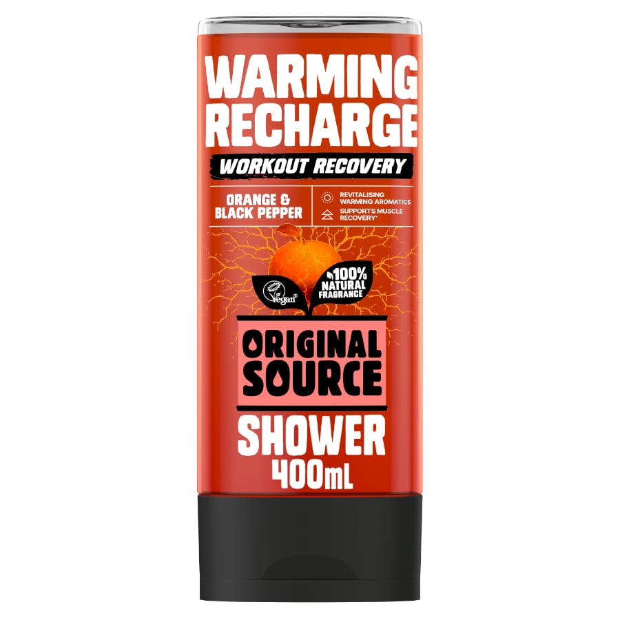 Original Source Men's Workout Recovery Warming Recharge Shower Gel 400ml