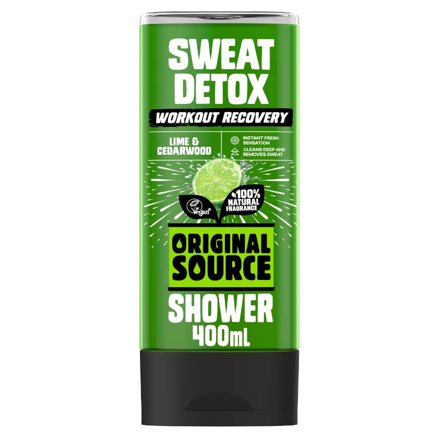 Original Source Men's Workout Recovery Sweat Detox Shower Gel 400ml