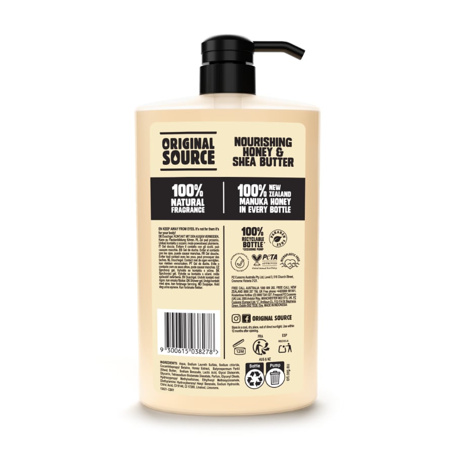 Original Source Honey & Shea Butter Body Wash 1L