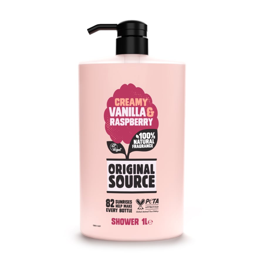 Original Source Vanilla & Raspberry Body Wash 1L